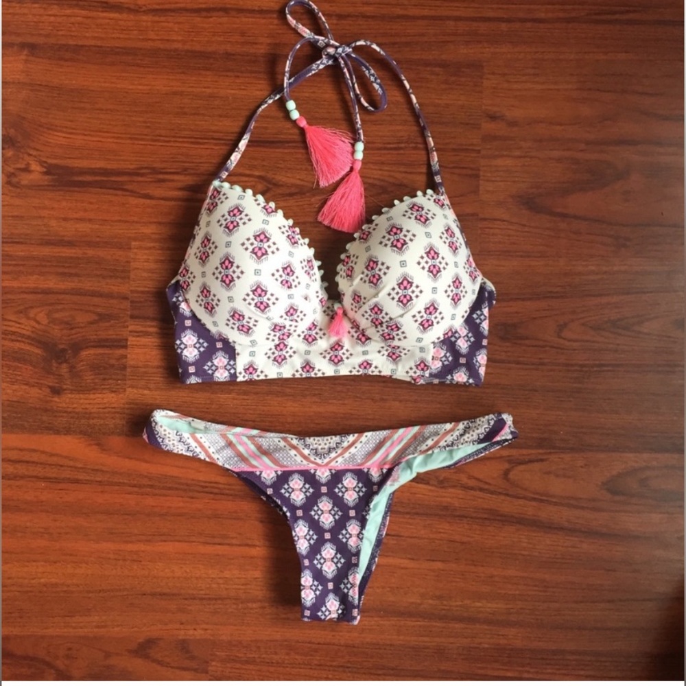 Victorias Secret Boho Print The Fabulous Bikini Top